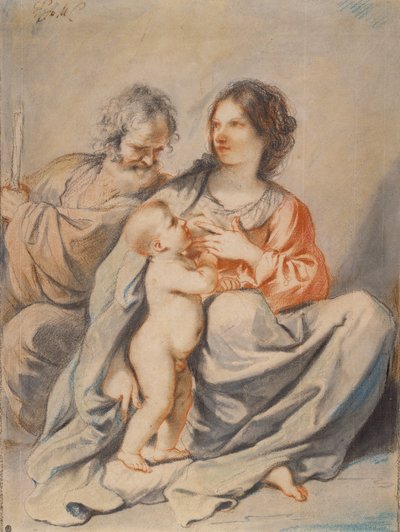 The Holy Family by Giovanni Francesco Barbieri